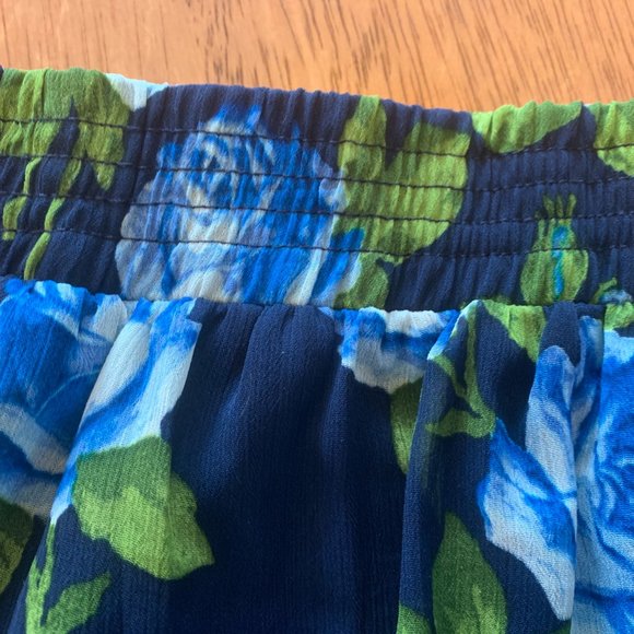 Women's floral skirt with ruffle - Picture 4 of 4